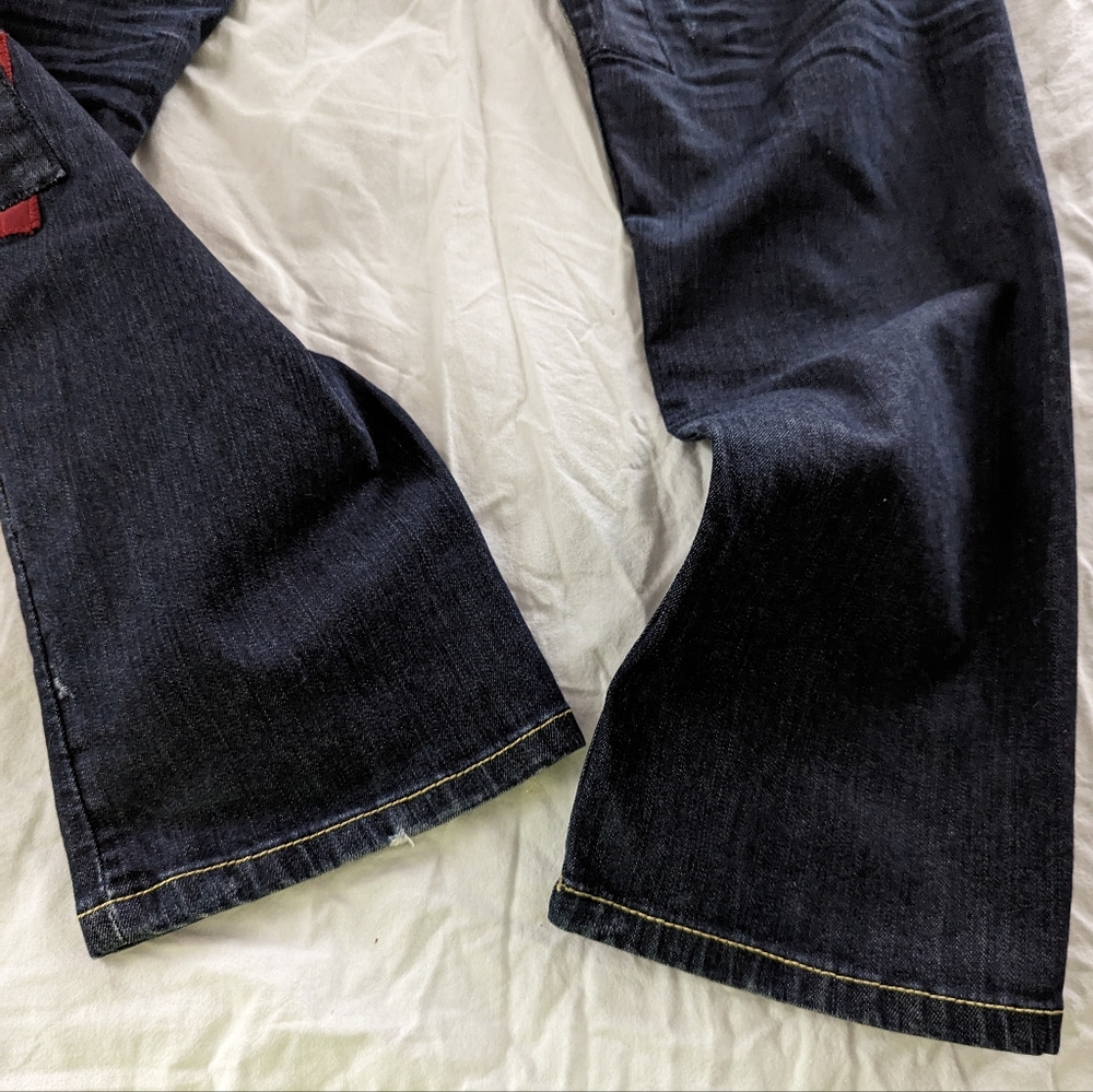 COOGI Patchwork Dark Denim Jeans - Picture 3 of 16